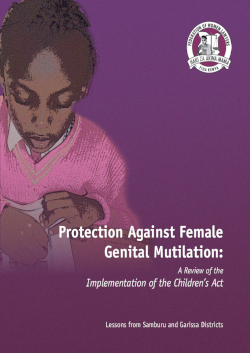 Protection Against Female Genital Mutilation: A Review of the Implementation of the Children’s Act